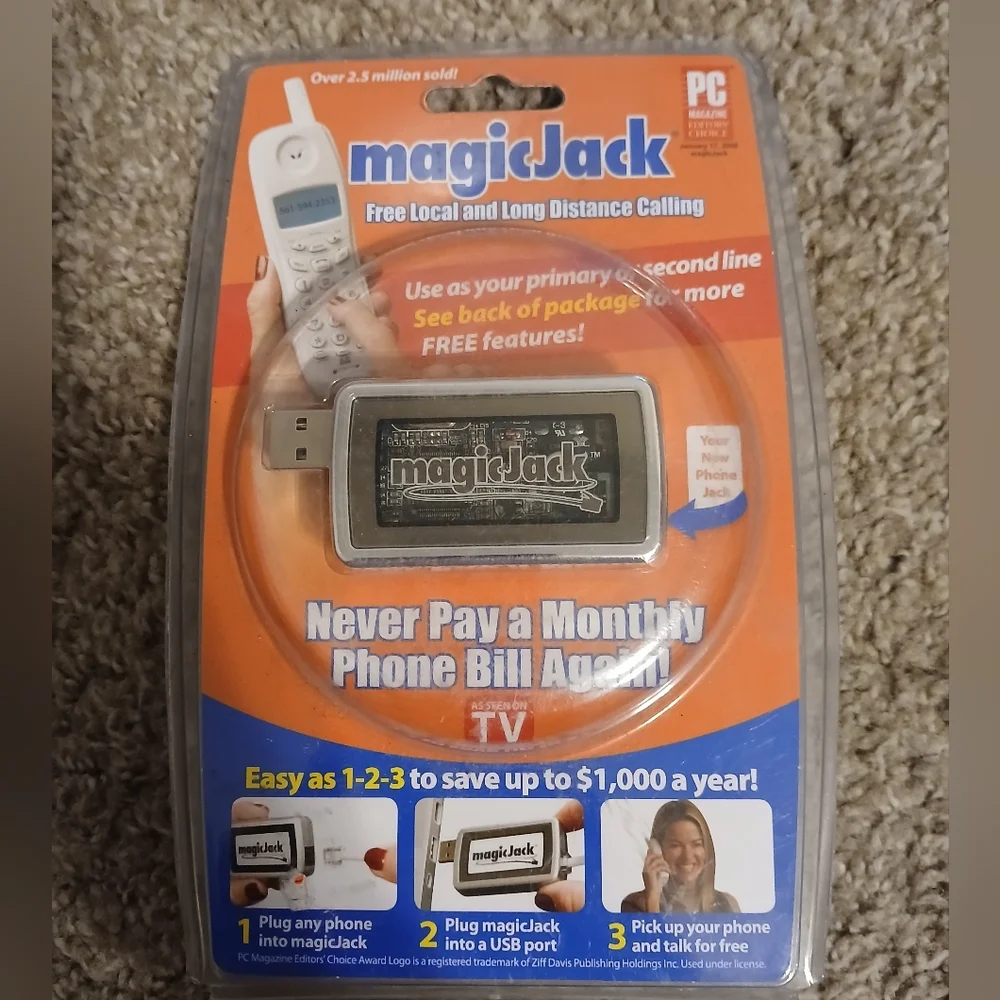 MagicJack USB Phone Adapter Brand New Sealed